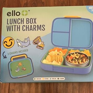Ello Blue Lunch Box with Charms